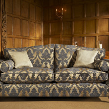 Jasmine Grand Sofa in Josephone Foxglove Blue