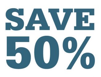 Save 50%!